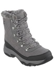 Skechers Damen Winterboots "TREGO - COLD BLUES", Gr. 41, grau, Lederimitat, Textil, sportlich, Schuhe, mit Waterproof-Ausstattung