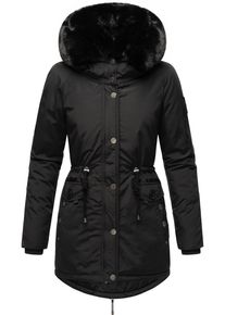 Navahoo Damen Wintermantel "Sweety Deluxe", schwarz, casual, Gr. M, Obermaterial: 60% Baumwolle, 40% Nylon, Futter: 100% Polyester, Wattierung: 100%