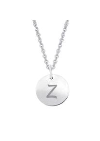 ONE ELEMENT Damen Ketten-Anhänger "Buchstabe Z Buchstaben Anhänger aus 333 Weißgold Ø 11,0 mm", Z, Weißgold 333-Gold, silber, Weißgold 333, Gold,