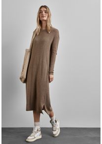 Street One Damen Strickkleid, braun, casual, Gr. 40, unifarben, Stoff, 50% Nylon, 27% Polyacryl, 18% Baumwolle, 5% Elasthan, Kleider, soft und