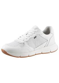 s.Oliver Herren Sneaker, Gr. 41, weiß, Nappaleder, casual, Schuhe, mit Soft Foam-Innensohle, Freizeitschuh, Halbschuh, Schnürschuh