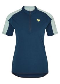 Ziener Damen Radtrikot "NARALINA", blau, Gr. 48, Obermaterial: 1. 85% Polyester, 15% Baumwolle; 2. 100% Polyester, Trikots
