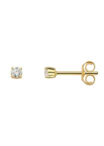 ONE ELEMENT Damen Paar Ohrhänger "0.15 ct Diamant Brillant Ohrringe Ohrstecker aus 585 Gelbgold", Damen, 0.15 ct, Diamanten, gold, Diamanten,