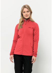 Jack Wolfskin Damen Fleecejacke "BAISELBERG FZ W", rot, Gr. XS, Obermaterial: 95% Polyester, 5% Elastan; Futter: 100% Polyester, Jacken