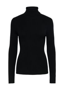 Pieces Damen Rollkragenpullover "PCMIRA LS ROLLNECK KNIT NOOS BC", schwarz, modisch, Gr. XS, unifarben, Strick, Rippstrick, Obermaterial: 50%