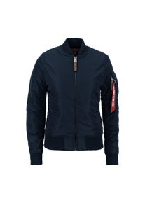 Damen Bomberjacke "Alpha Industries Women - Bomber Jackets", blau, Gr. XS, Alpha Industries, Obermaterial: 100% Nylon, Futter: 100% Nylon, Füllung: