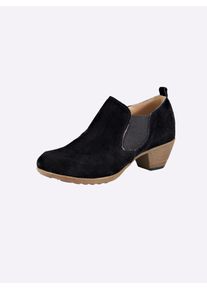 Andrea Conti Damen Cowboy Stiefelette, Gr. 37, schwarz, Veloursleder, Leder, modisch, Schuhe