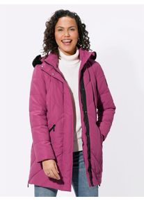 Casual Looks Damen Steppjacke, lila, Gr. 19, unifarben, 100% Polyester, Fellimitat:100% Polyester, Wattierung:100% Polyester, Jacken