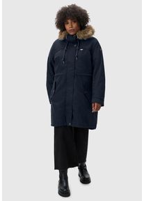 Ragwear Damen Winterjacke "Tawny", blau, modisch, Gr. 4XL, Außenmaterial: 65% Polyester, 35% Baumwolle, Innenfutter: 100% Polyester, Wattierung: 100%