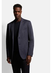 Bugatti Herren Sakko, blau, casual, Gr. 50, unifarben, 64% Polyester, 20% Baumwolle, 14% Viskose, 2% Elasthan, Sakkos, mit großen aufgesetzten Taschen
