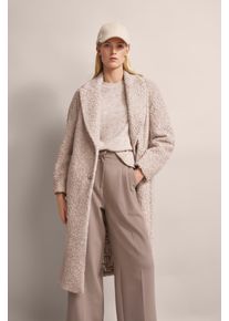 Bugatti Damen Kurzmantel, beige, casual, Gr. 42, unifarben, 47% Wolle, 28% Polyester, 25% Polyacryl, Mäntel, mit leicht überschnittener Silhouette