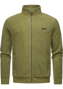 Ragwear Herren Sweatjacke "Trayne Fleece", grün, sportlich, Gr. XL, Fleece, 100% Polyester, Sweatjacken, Herren Basic Fleecejacke mit hohem Kragen