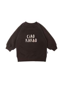 Liliput Herren Sweatshirt "Ciao Kakao", braun, Gr. 98, bedruckt, 80% Baumwolle, 20% Polyester, Sweatshirts, mit coolem Schriftzug auf der Vorderseite