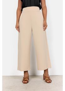soyaconcept Damen Schlupfhose "SC-SIHAM 36", beige, modisch, Gr. S, unifarben, Milano Rib, Obermaterial: 95% Polyester, 5% Elasthan, Hosen, bequeme