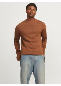 Jack & Jones JACK & JONES Herren Rundhalspullover "JJEJACK KNIT CREW NECK SN", braun, modisch, Gr. XS, unifarben, Strick, Obermaterial: 70% Polyacryl, 30%