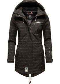 Marikoo Damen Funktionsmantel "Zimtzicke", schwarz, casual, Gr. XS, Oberstoff: 98% Polyester, 2% Elasthan, Futter: 100% Polyester, Ärmelfutter: 100%