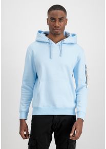 Herren Hoodie "Alpha Industries Men - Hoodies Organics EMB Hoodie", blau, Gr. XS, Alpha Industries, Obermaterial: 100% Baumwolle, Sweatshirts