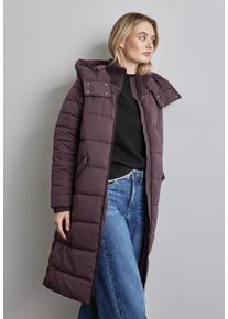 Street One Damen Winterjacke, braun, casual, Gr. 36, unifarben, Web, Obermaterial: 74% Polyester, 26% Nylon, Jacken, mit abnehmbarer Kapuze