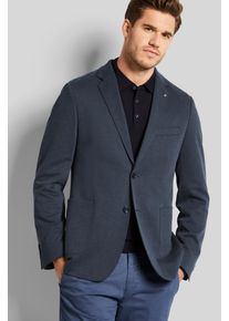 Bugatti Herren Sakko, blau, casual, Gr. 50, meliert, 70% Polyester, 30% Baumwolle, Sakkos, mit Stretchfunktion