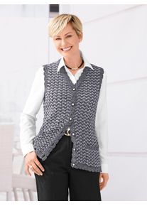 Classic Basics Damen Strickweste, schwarz, Gr. 50, unifarben, 100% Polyacryl, Westen