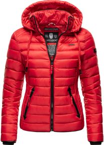 Navahoo Damen Steppjacke "Lulana", rot, casual, Gr. S, kontrastfarbene Details, Oberstoff: 100% Nylon, Futter: 100% Polyester, Wattierung: 100%