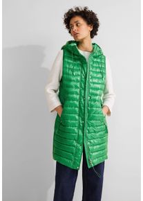 Street One Damen Steppweste, grün, casual, Gr. 44, unifarben, Stoff, Obermaterial: 100% Polyester; Futter: 100% Polyester; Füllung: 100% Polyester,