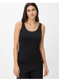Brax Damen Kurzarmshirt "Style SILVY", schwarz, Gr. 36, 47% Baumwolle, 47% Modal, 6% Elasthan, Shirts