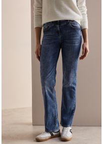 Cecil Damen Bootcut-Jeans "Style Toronto", blau, casual, Gr. 26, Denim/Jeans, Obermaterial: 80% Baumwolle, 18% Polyester, 2% Elasthan, Jeans