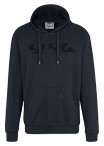 Herren Kapuzensweatshirt "964_BLACK", grau, casual, Gr. XXL, Ahorn Sportswear, bedruckt, 100% Baumwolle, Sweatshirts, mit modischem Print