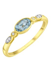 Firetti Damen Fingerring "Schmuck Geschenk Silber 925 Silberring", 17, Silber 925 (Sterlingsilber), 1,2mm, blau, Silber 925 (Sterlingsilber),