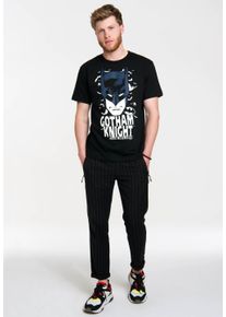 logoshirt Herren T-Shirt "Batman - Gotham Knight", schwarz, casual, Gr. XL, bedruckt, 100% Baumwolle, Shirts, mit coolem Frontprint