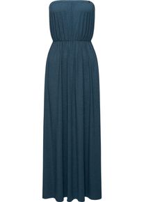 Ragwear Damen Sommerkleid "Awery", blau, Gr. XXL, Material: 48% Viskose, 47% Polyester, 5% Elasthan, Kleider, stylisches Damen Bandeaukleid mit