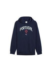 Puma Herren Hoodie "Portugal ftblNRGY+ Hoodie Herren", blau, Gr. XL, Obermaterial: 32% Polyester, 68% Baumwolle; Taschenfutter: 100% Baumwolle;