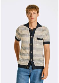 LINDBERGH Herren Strickjacke "LINDBERGH Cardigan Kurzarm", grau, Gr. XL, Oberstoff: 100% Baumwolle, Strickjacken