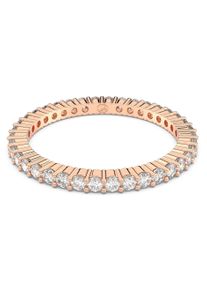Swarovski Damen Fingerring "Matrix Tennis Vittore, 5655703, 5656293, 5656300, 5656297", 55, Metall, 2mm, rosa, Metall, Fingerringe, mit Swarovski