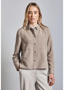 Street One Damen Kurzjacke, beige, casual, Gr. 44, unifarben, Stoff, Obermaterial: 100% Polyester; Futter: 100% Polyester, Jacken, mit Brusttaschen