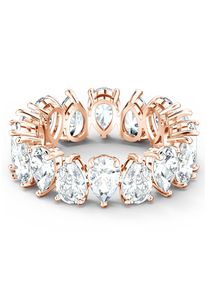 Swarovski Damen Fingerring "Matrix Pear Vittore, 5585425, 5586161, 5586162, 5586163, 5586164", 50, Metall, rosa, Metall, Fingerringe, mit Swarovski