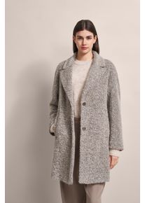 Bugatti Damen Kurzmantel, grau, casual, Gr. 42, unifarben, 34% Wolle, 22% Baumwolle, 22% Polyacryl, 20% Polyester, 2% Elasthan, Mäntel, aus moderner
