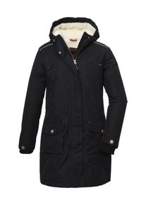 Killtec Kinder Funktionsmantel "KOW 142 GRLS CT", schwarz, sportlich, Gr. 140, Obermaterial: 88% Polyester 12% Baumwolle, Innenfutter: 100%