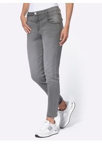 Heine Damen Bequeme Jeans, blau, Gr. 38, unifarben, 56% Baumwolle, 19% Polyester, 14% Lyocell, 10% Viskose, 1% Elasthan, Jeans