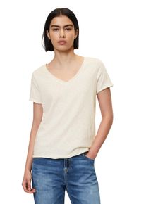 Marc O'Polo Damen T-Shirt "aus Organic Cotton Slub Jersey", weiß, Basic, Gr. XS, MARC O'POLO DENIM, unifarben, Obermaterial: 100% Baumwolle, Shirts