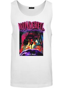 MisterTee Damen Tanktop "Herren Wonderful Tee Tank Top", weiß, Gr. M, unifarben, 100% Baumwolle, Tops