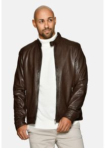 JCC Herren Bikerjacke "31020355", braun, Gr. 54, Obermaterial: 100% Leder, Lamm; Futter: 100% Baumwolle; Ärmelfutter: 100% Polyester, Jacken