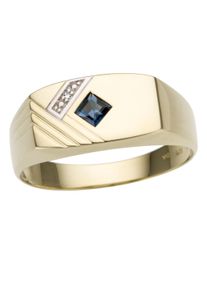 Firetti Herren Diamantring "Schmuck Geschenk Gold 585 Damenring Verlobungsring Goldring", 22, 0,005 ct P2 = erkennbare Einschlüsse, Gelbgold