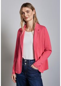 Street One Damen Kurzblazer, rot, casual, Gr. 42, Strukturmuster, Stoff, Obermaterial: 46% Viskose, 28% Nylon, 21% Polyester, 5% Elasthan; Futter: