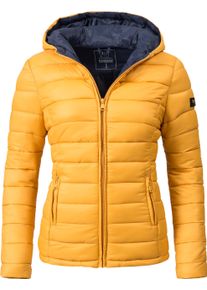 Marikoo Damen Steppjacke "Luci", gelb, klassisch, Gr. XL, Obermaterial: 100% Nylon, Futter: 100% Polyester, Wattierung: 100% Polyester, Ärmelfutter: