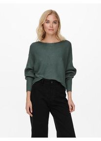 Only Damen Strickpullover "ONLADALINE L/S SHORT PULLO KNT NOOS", grün, modisch, Gr. XS, unifarben, Strick, Obermaterial: 80% Viskose, 20% Nylon,