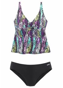 Lascana Damen Bügel-Tankini, bunt, Gr. 40, bedruckt, Polyamid, Bikini-Sets, mit Alloverdruck