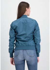 Damen Bomberjacke "Alpha Industries Women - Bomber Jackets MA-1 VF LW Wmn", blau, Gr. XS, Alpha Industries, Obermaterial: 100% Nylon, Futter: 100%