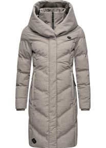 Ragwear Damen Steppmantel "Natalka Melange", braun, modisch, Gr. M, Außenmaterial: 100% Polyester, Innenfutter: 100% Polyester, Wattierung: 100%